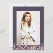 Princess tiara roos gold glitter foto Sweet 16 Kaart (Achterkant)