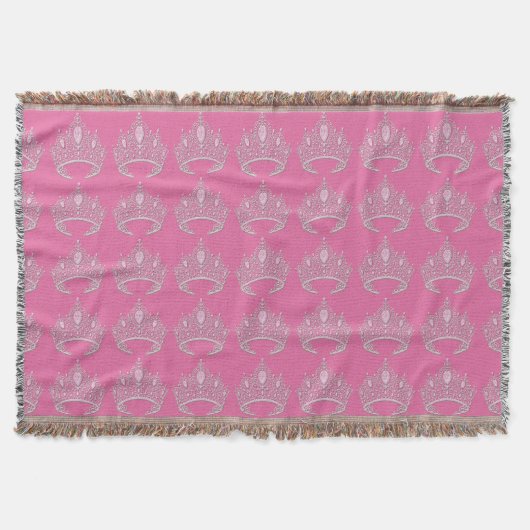 Princess Tiara Throw Blanket Deken (Voorkant)