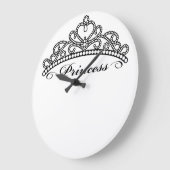 Princess Tiara Wall Clock Grote Klok (Hoek)
