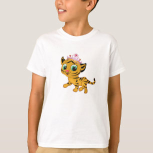 Princess Tiger Tigress Girls T-shirt personalisere