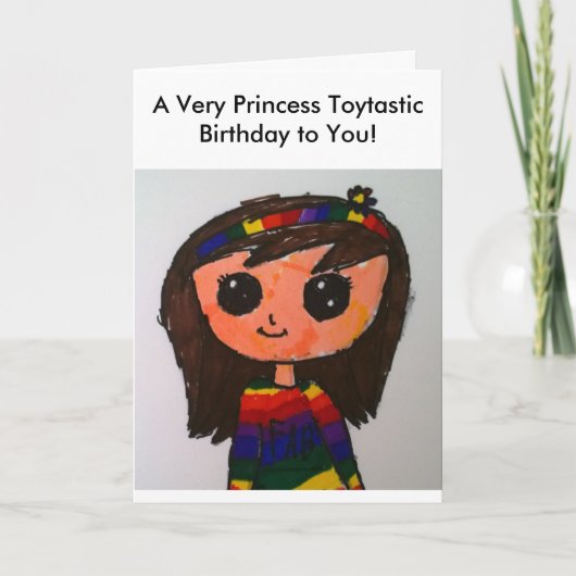 Princess Toytastic Birthday Card Kaart (Voorkant)