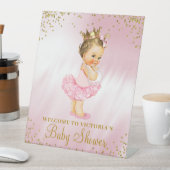 Princess Tutu Baby shower Welkomstbord Reclamebord Met Voetstuk (Insitu)