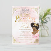Princess Tutu & Gold Crown Etnische Baby Meisje Do Kaart (Staand voorkant)