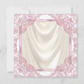 Princess Tutu Pearls Ballerina Baby shower Kaart (Achterkant)