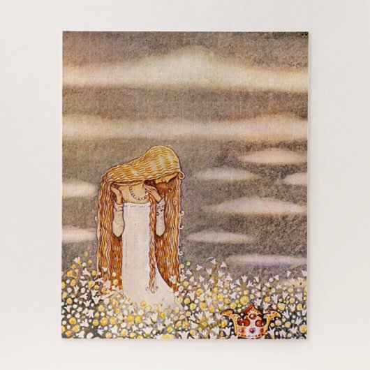 "Princess Tuvstarr" John Bauer Waterverf Legpuzzel (Verticaal)