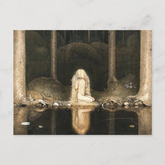 Princess Tuvstarr kijkt naar haar reflectie Briefkaart (Voorkant)