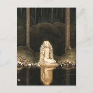 Princess Tuvstarr kijkt naar haar reflectie Briefkaart