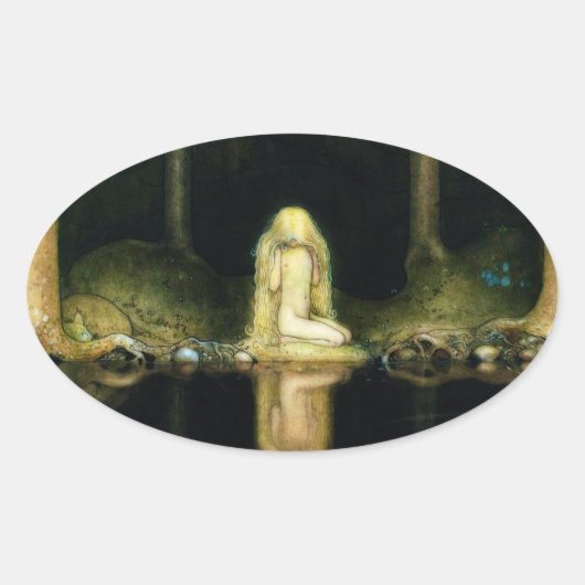 Princess Tuvstarr Ovale Sticker (Voorkant)