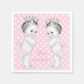 Princess Twin Girl Shower Servet (Voorkant)