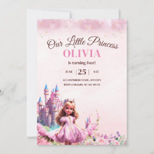 Princess Uitnodiging Princess Kasteel Magie