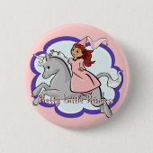 Princess & Unicorn Button (Voorkant)