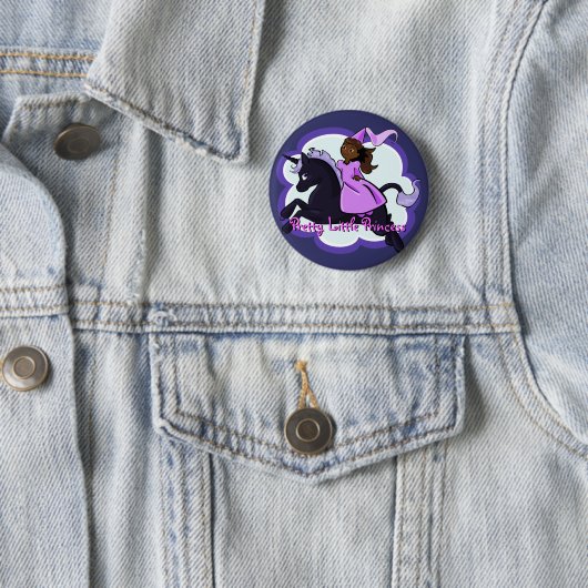 Princess & Unicorn Button (In situ)