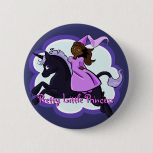 Princess & Unicorn Button