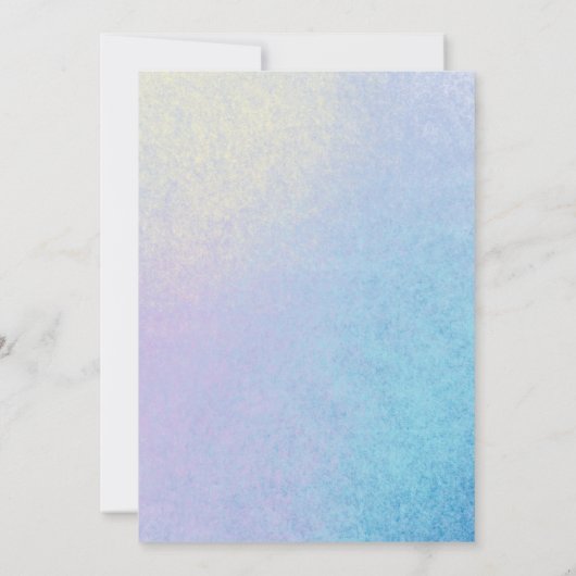 Princess Unicorn Castle 00th Birthday Party Kaart (Achterkant)