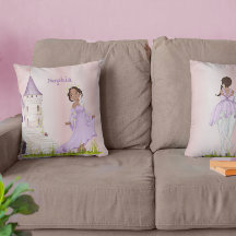 Princess Unicorn Dark Hair Paarse Cute