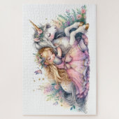 Princess Unicorn Pastel Fairytale Fantasy Legpuzzel (Verticaal)