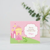 Princess Valentijnsdag Kaart Kinder Klaslokaal (Staand voorkant)