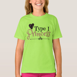 Princess van type 1: Shirt voor diabetische Kinder