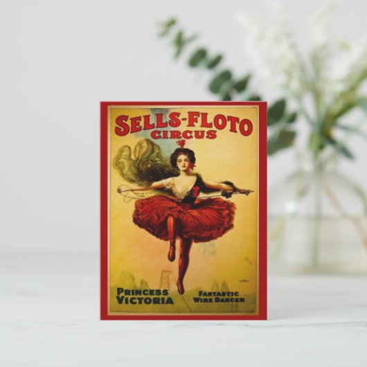 Princess Victoria  Circus Briefkaart (Staand voorkant)