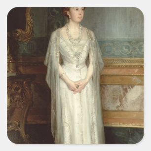 Princess Victoria Eugenie, koningin van Spanje Vierkante Sticker