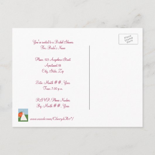 Princess Vrijgezellenfeest, Ik doe Uitnodiging Bri (Achterkant)