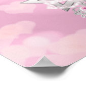 Princess Wand & Kroon Aangepaste Verjaardagsfeest Poster (Hoek)