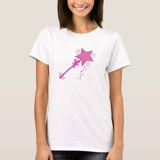 Princess Wand met sterren T-shirt (Voorkant)