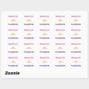 Princess Warrior Stickers