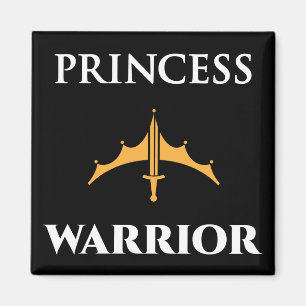 Princess Warrior Zwarte Magneet