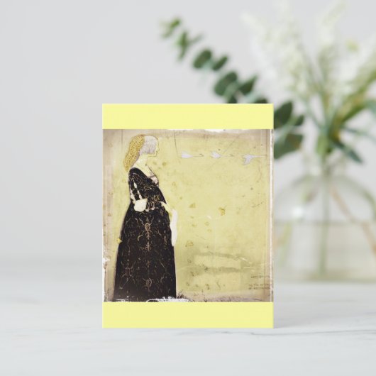 Princess Watching Geese Overhead Briefkaart (Staand voorkant)