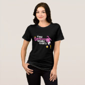 Princess Wears Cleats Soccer Player Cheerleader Tri-Blend Shirt (Voorkant volledig)