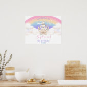 Princess Welcome Sign. met Pastel Rainbow Poster (Keuken)