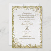 Princess White Damask Storybook Elegant Wedding Kaart (Voorkant)