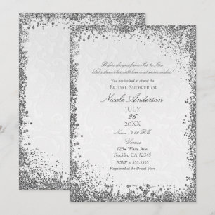 Princess White Damask Storybook Vrijgezellenfeest Kaart