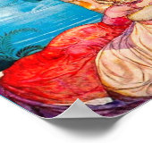 Princess & White Peacock Creëer Magic Poster (Hoek)