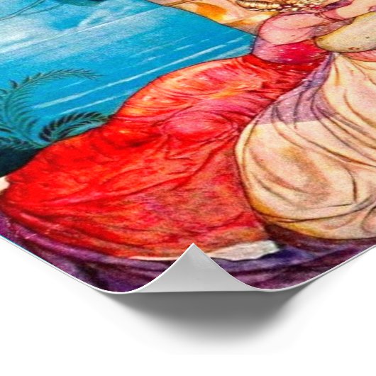 Princess & White Peacock Creëer Magic Poster (Hoek)