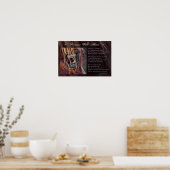 Princess Wild Heart inspirerend, © Kim McElroy Poster (Keuken)