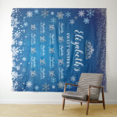 Princess Winter Sweet 16 photobooth Backdrop Wandkleed (In Situ (horizontaal))