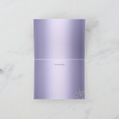 Princess Winter Wonderland Paarse bedankkaart (Binnen)