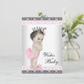 Princess Wishes for Baby Baby shower Kaart (Staand voorkant)