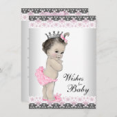 Princess Wishes for Baby Baby shower Kaart (Voorkant / Achterkant)