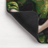 "Princess with a Black Cat" Mousepad Muismat (Hoek)