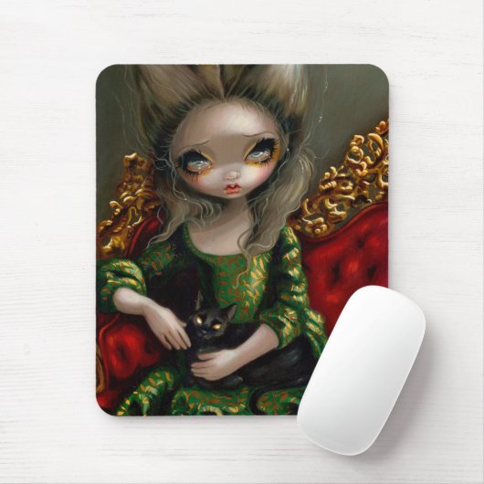"Princess with a Black Cat" Mousepad Muismat (Met muis)