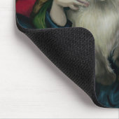 "Princess with a Ragdoll Cat" Mousepad Muismat (Hoek)