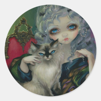 "Princess with a Ragdoll Cat" Sticker