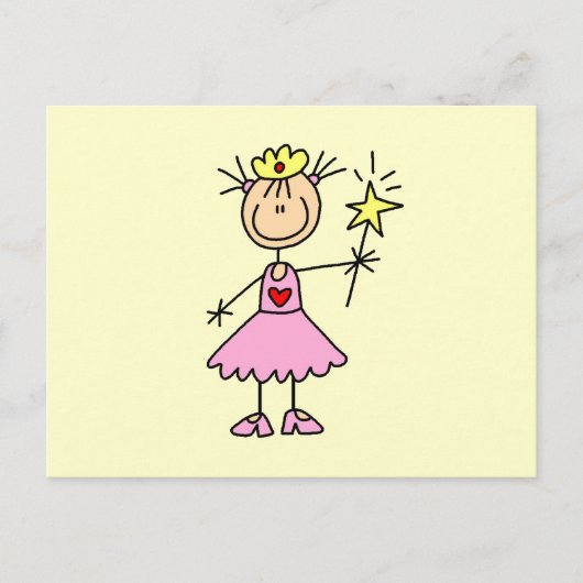 Princess with Wand Briefkaart (Voorkant)