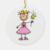 Princess with Wand Keramisch Ornament (Voorkant)