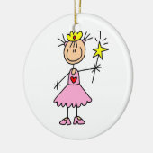 Princess with Wand Keramisch Ornament (Links)