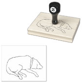 Princess Wood Art Stamp Rubberstempel (Gestempeld)