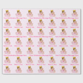 Princess Wrapping Paper, uw locatie en naam Cadeaupapier (Vlak)